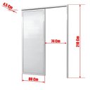 Ver imagem 6 de Porta de Correr Suspensa 210x80cm Lambril Dir L.25 Brimak Abertura Direita