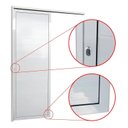 Ver imagem 3 de Porta de Correr Suspensa 210x80cm Lambril Esq L.25 Brimak Abertura Esquerda