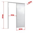 Ver imagem 6 de Porta de Correr Suspensa 210x80cm Lambril Esq L.25 Brimak Abertura Esquerda