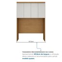 Ver imagem 5 de Módulo de Guarda Roupa Aéreo Ponte Queen 167,6cm 100% MDF Cairo Marrom/Cinamomo/Femdi