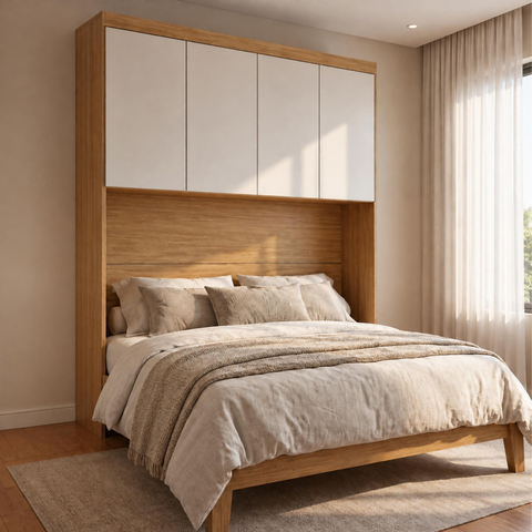 Módulo de Guarda Roupa Aéreo Ponte Queen 167,6cm 100% MDF Cairo
