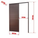 Ver imagem 6 de Porta de Correr Suspensa 210x80cm Lambril Dir L.25 Brimak Abertura Direita