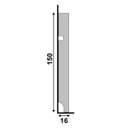 Ver imagem 2 de Rodapé 15cm Poliestireno Frisado Cinza Glacial 480 Santa Luzia - 2,4 Metros