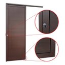 Ver imagem 3 de Porta de Correr Suspensa 210x80cm Lambril Esq L.25 Brimak Abertura Esquerda