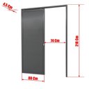Ver imagem 6 de Porta de Correr Suspensa 210x80cm Lambril Dir L.25 Brimak Abertura Direita