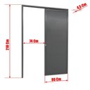 Ver imagem 6 de Porta de Correr Suspensa 210x80cm Lambril Esq L.25 Brimak