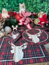Ver imagem 5 de Kit Jogo Americano + Guardanapo Natal Cervo Xadrez Nsw 8 Peças