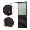Ver imagem 3 de Porta de Correr Suspensa 210x80cm Meia Veneziana Meia Vidro Dir L.25 Brimak Abertura Direita