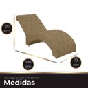 Ver imagem 3 de Espreguiçadeira Recamier Divã para Sala e Clínica Ateliê do Conforto Espreguiçadeira Recamier Divã S