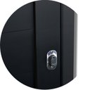 Ver imagem 4 de Porta de Correr Suspensa 210x80cm Lambril Esq L.25 Brimak Abertura Esquerda Preto