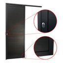 Ver imagem 3 de Porta de Correr Suspensa 210x80cm Lambril Esq L.25 Brimak Abertura Esquerda Preto