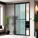 Ver imagem 1 de Porta de Correr Suspensa 210x80cm Vidrao Dir L.25 Brimak Abertura Direita