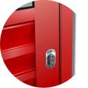 Ver imagem 4 de Porta de Correr Suspensa 210x80cm Meia Veneziana Meia Vidro Dir L.25 Brimak Abertura Direita