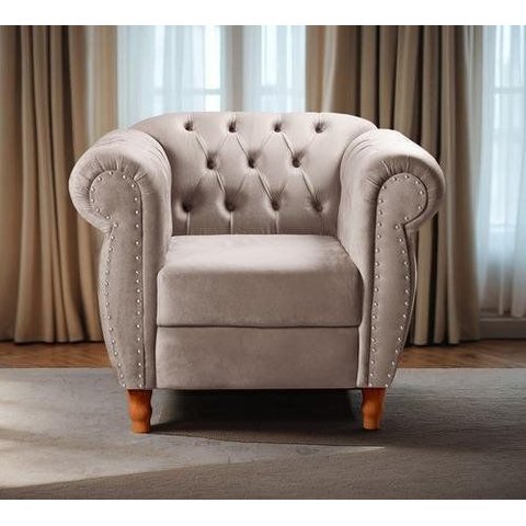 Sofá Nobreza Poltrona Chesterfield Vintage Retrô Clássico
