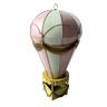 BALÃO AR QUENTE 50CM MINIATURA METAL VINTAGE RETRO DECORATIVA - Rosa - 1