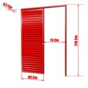 Ver imagem 6 de Porta de Correr Suspensa 210x80cm Veneziana Dir L.25 Brimak Abertura Direita