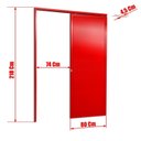 Ver imagem 6 de Porta de Correr Suspensa 210x80cm Lambril Esq L.25 Brimak Abertura Esquerda