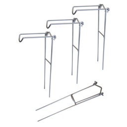 SUPORTES PARA UMA VARA DE PESCA DOBRÁVEL PARA CHÃO DE 30 CM - 3