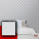Ver imagem 3 de Papel de Parede Infantil Bolinhas Cinza e Branco Delicado Autocolante 3mx58cm
