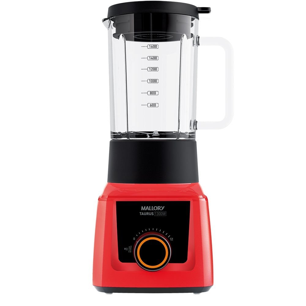 Liquidificador Mallory Taurus Vidro Vermelho – 127 Volts - 1