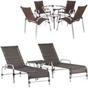 Ver imagem 1 de 4 Cadeiras e Mesa 2 Espreguiçadeiras e Mesa Argila