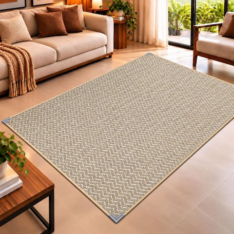Tapete Sisal Art 1136 Sala Quarto Escritório Clean