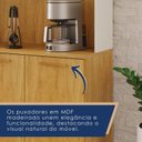 Ver imagem 6 de Cozinha Compacta 7 Portas 2 Gavetas Lagos Marrom/Cinamomo/Off White Acetinado