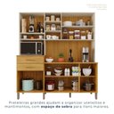 Ver imagem 5 de Cozinha Compacta 7 Portas 2 Gavetas Lagos Marrom/Cinamomo/Off White Acetinado