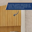 Ver mais imagens de Cozinha Compacta 7 Portas 2 Gavetas Lagos Marrom/Cinamomo/Off White Acetinado