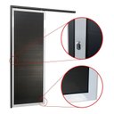 Ver imagem 2 de Porta de Correr Suspensa 210x80cm Lambril Esq L.25 Brimak Abertura Esquerda Preto/Mix