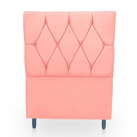 Cabeceira Estofada para Cama de Solteiro 90 Athena Suede