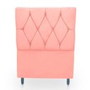 Ver imagem 1 de Cabeceira Estofada para Cama de Solteiro 90 Athena Suede