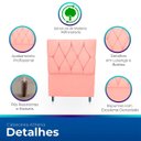 Ver imagem 3 de Cabeceira Estofada para Cama de Solteiro 90 Athena Suede
