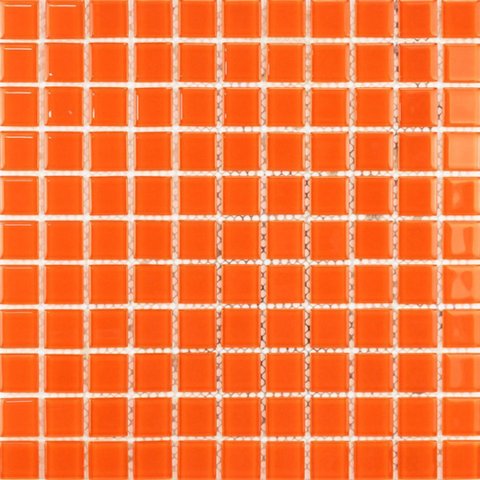 Pastilha Vidro Cristal 007 Laranja Escuro (2,5x2,5 Cm) - Linea Vitral