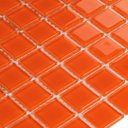 Ver imagem 2 de Pastilha Vidro Cristal 007 Laranja Escuro (2,5x2,5 Cm) - Linea Vitral