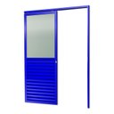 Ver imagem 3 de Porta de Correr Suspensa 210x80cm Meia Veneziana Meia Vidro Dir L.25 Brimak Abertura Direita