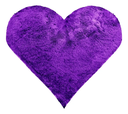 Ver imagem 1 de Tapete Pelo Alto Felpudo Peludo Macio Anti Derrapante Alérgico Roxo Coração 100 cm Sala Quarto Escri