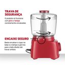 Ver imagem 5 de Mini Processador Mondial Turbo Pratic 300w Vermelho 127v - Mp-16-r