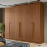 Guarda Roupa Casal 6 Portas Ripado Buriti Santos Andira Jatoba Jatobá - 1