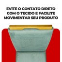 Ver imagem 5 de Kit 2 Cadeira de Jantar Emily Estofada Veludo Cinza Pé de Madeira Castanho - Arkell