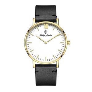 Relógio Phillip London Masculino Ref: Pl80368142m Br N Casual Dourado Pl80368142m-Br-N