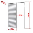 Ver imagem 2 de Porta de Correr Suspensa 210x90cm Veneziana Dir L.25 Brimak Abertura Direita