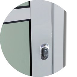 Porta de Correr Suspensa 210x90cm Vidrao Esq L.25 Brimak - 4