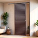 Ver imagem 1 de Porta de Correr Suspensa 210x90cm Veneziana Esq L.25 Brimak