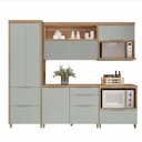 Ver imagem 6 de Cozinha Modulada 5 Peças 5 Portas 6 Gavetas Ripado Marquesa 100 Mdf