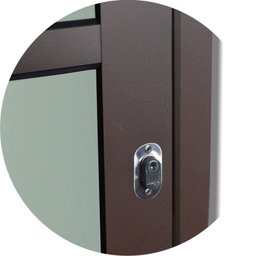 Porta de Correr Suspensa 210x90cm Vidrao Esq L.25 Brimak - 4