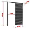 Ver imagem 2 de Porta de Correr Suspensa 210x90cm Veneziana Esq L.25 Brimak