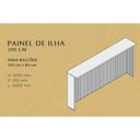 Ver imagem 5 de Balcão de Cozinha Modulado Princesa com 2 Portas e 3 Gavetas 200cm Freijó Grafite