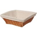 Ver imagem 1 de Cesto Rattan Quadrado com Forro Lily 24x24x9cm - Haüskraft