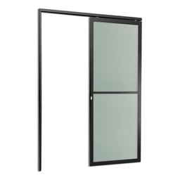 Porta de Correr Suspensa 210x90cm Vidrao Esq L.25 Brimak - 3